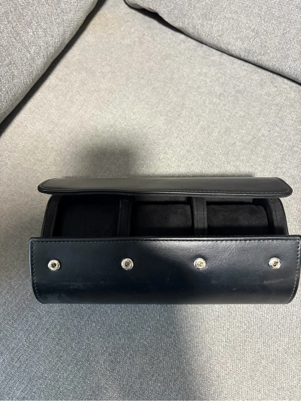 Watch Travel Case Roll 1-3 Watches BLACK